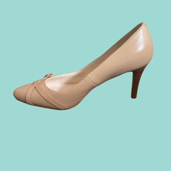 ✨Cole Haan Lena Buckle Pump II – Maple Sugar Leather Heels | Size 8.5B✨ - Picture 6 of 11
